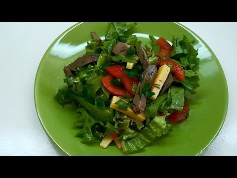 Вкусно и просто: Рецепт летнего салата из листьев салата с сердцем. Пошаговые рецепты, видео.