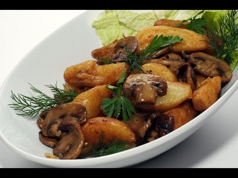 Картошка с мясом и грибами по-мужски.