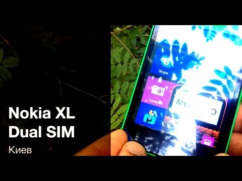 Nokia XL Dual SIM - первый Android-смартфон от Nokia - видео обзор