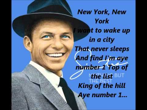 Frank Sinatra - New York New York Song **Lyrics** [HD]
