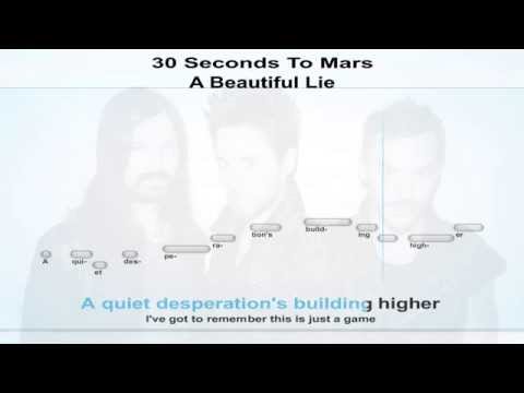 30 Seconds To Mars - A Beautiful Lie - karaoke