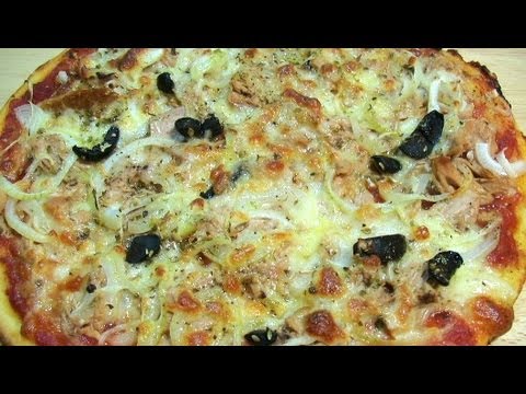Пицца с тунцом, луком и моцареллой рецепт (Pizza tonno)