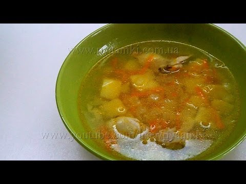 Вкусно и просто: Куриный суп с рисом. Пошаговый Рецепт приготовления с видео.