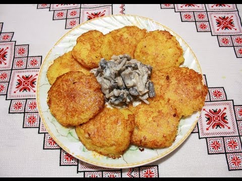 Деруны рецепт с мясом Драники рецепт Деруни рецепт з мясом картофельные оладьи