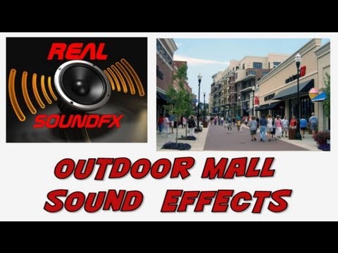 Open busy mall moving people open space shopping sound effect - realsoundFX