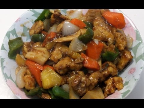 ✰ Китайская кухня ✰ Свинина в кисло-сладком соусе с ананасом.  Sweet and sour pork recepe