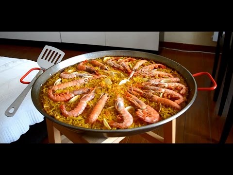 Паэлья с морепродуктами (Paella de mariscos). Испанская кухня