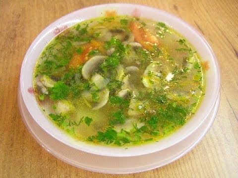 Постный картофельный суп с грибами - видео рецепт
