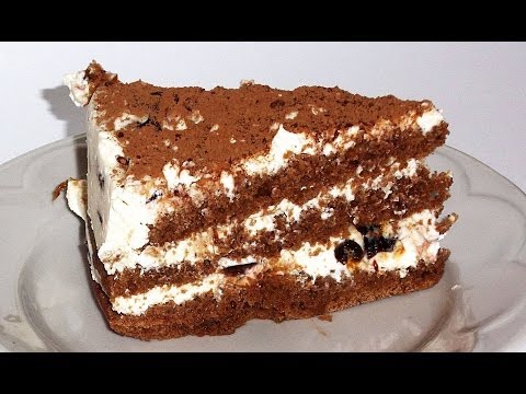 Торт Шоколадный с Творожным Кремом кулинарный видео рецепт