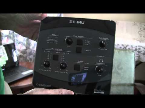 The EMU 0404 USB Audio/MIDI interface