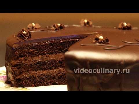 Простой шоколадный бисквитный торт - Рецепт Бабушки Эммы