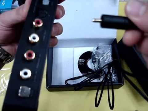 CREATIVE Sound Blaster X-Fi HD USB sound card unboxing
