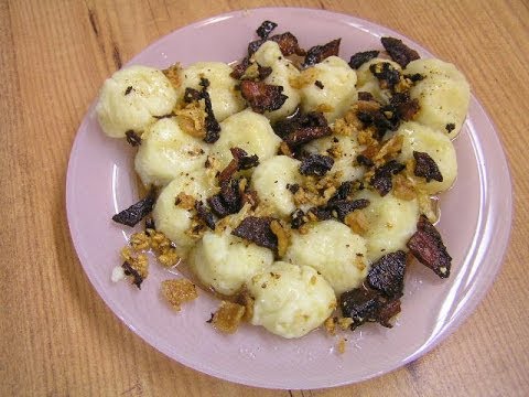 Картофельные галушки - видео рецепт