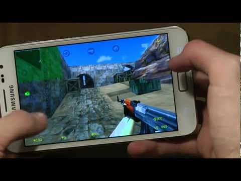 Counter Strike 1.6 Portable Gameplay Samsung Galaxy Note First Quick Look & Review Single Player