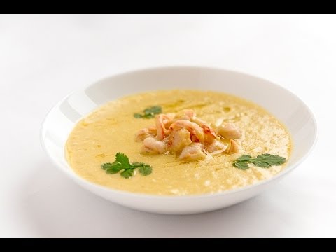 Кукурузный суп с креветкой и кокосовым молоком - видео рецепт Личный Повар