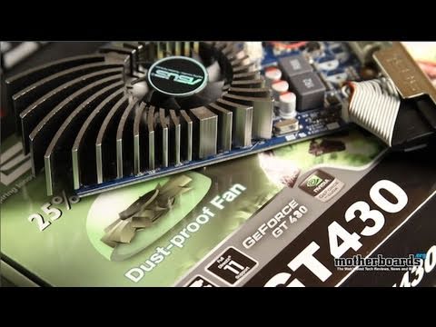 ASUS NVIDIA GeForce GT 430 1GB Video Card Unboxing and Review (ENGT430)