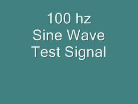 100 hz sine wave test frequency