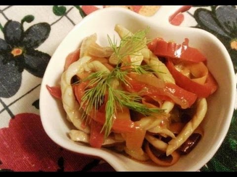 Кальмары с овощами по корейски рецепт