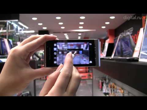Видеообзор смартфона с камерой 12 Мп Sony Ericsson Satio