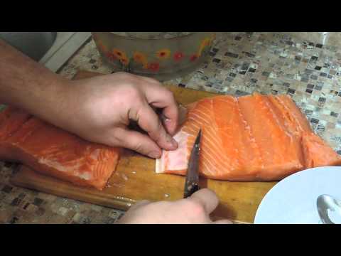 Как солить рыбу,семгу,форель ,лосось