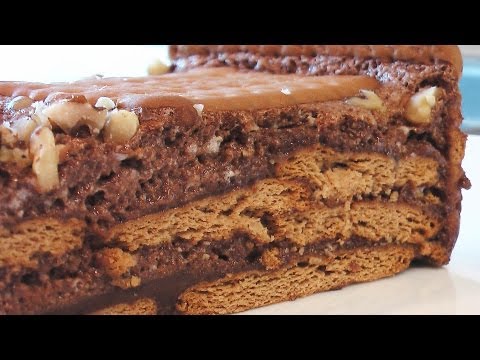 Торт из печенья видео рецепт. Книга о вкусной и здоровой пище