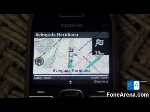 Nokia E72 gps navigation.