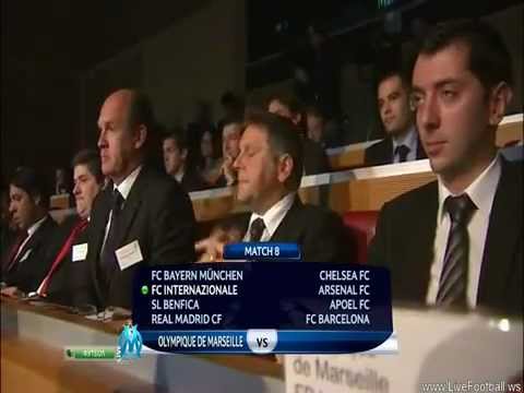 Жеребьёвка 1/8 финала Лиги Чемпионов UEFA 2011/2012 liga champions