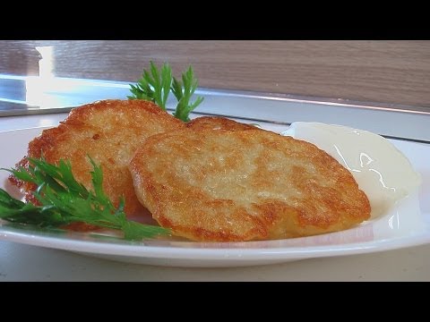 Картофельные оладьи (на дрожжах) видео рецепт. Книга о вкусной и здоровой пище