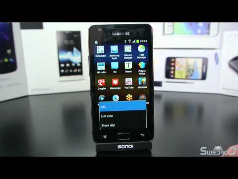 Samsung Galaxy S II with official Ice Cream Sandwich / Android 4.0 update - UI demo