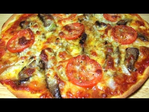 Стейк Пицца или с мясом говядины (Steak Pizza)