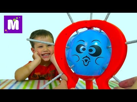 Бум бум баллун игра распаковка лопают шарик колючками игрушка balloon and installation game toy