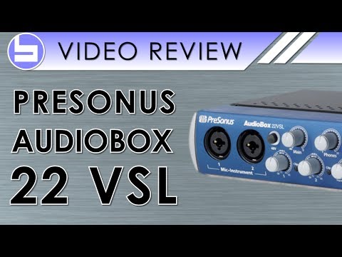 PreSonus AudioBox 22VSL Audio Interface Video Review