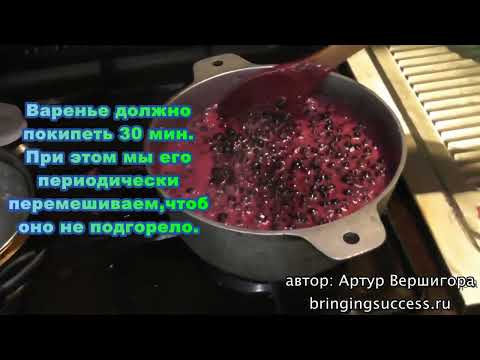Вкусное и полезное варенье из черной смородины (домашняя заготовка на зиму видео рецепт)