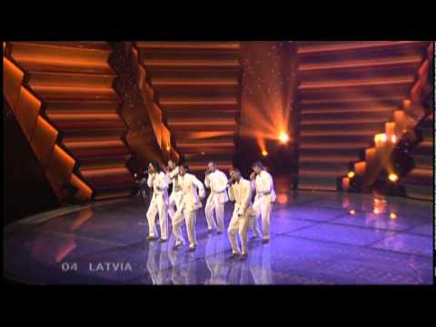 Eurovision 2006 Final 04 Latvia *Vocal Group Cosmos* *I Hear Your Heart* 16:9