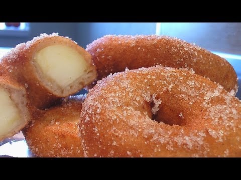 Яблочные пончики видео рецепт