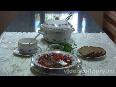Рецепт - Украинский борщ от видеокулинария.рф Бабушка Эмма