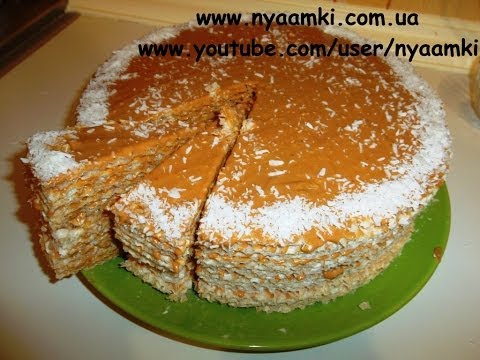 Вкусно и просто: Самый вкусный торт со сгущенкой. Рецепт вафельного торта. Видео рецепт.