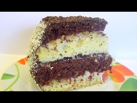 Бисквитный Слоёный Торт «Ника» кулинарный видео рецепт