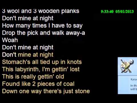 [Karaoke with Lyrics] Don't Mine At Night - BebopVox