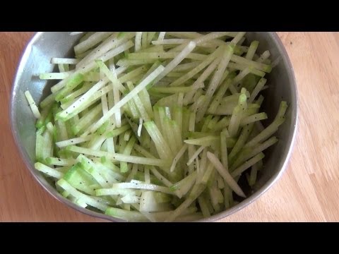 СОЧНЫЙ Салат из РЕДЬКИ зеленая редька салат  РЕЦЕПТ #11  jeniacook