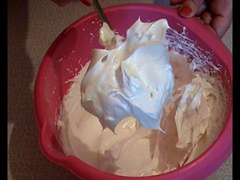 Белковый крем для украшения торта