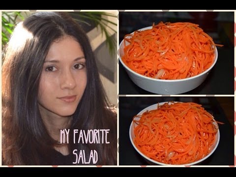 Mой любимый салат из моркови. (по корейски)