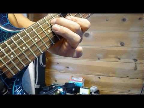 pSyCho jOe's Aria Pro II Guitar Solo with Chrome Whammy Bar on Blue Crackle Body