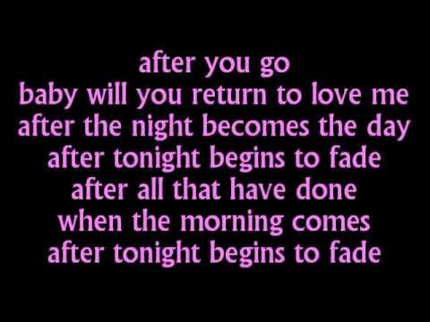 Mariah Carey - After Tonight - Lyrics on screen