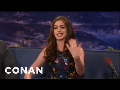 Anne Hathaway's Lil' Wayne Style Paparazzi Rap - Conan on TBS