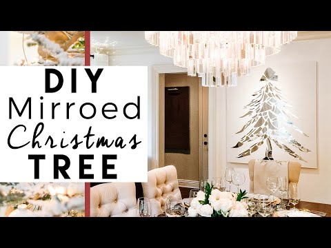 DIY Broken Mirror Christmas Tree | 1st Day of 25 Days of Christmas 2015