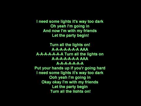 T-Pain feat. Ne-Yo - Turn all the lights on ( LYRICS )