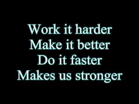 Daft Punk-Harder Better Faster Stronger (Lyrics)