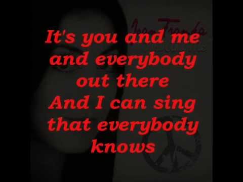 Joan Franka - You And Me Lyrics , Winner Eurovision Song Contest 2012 Netherlands